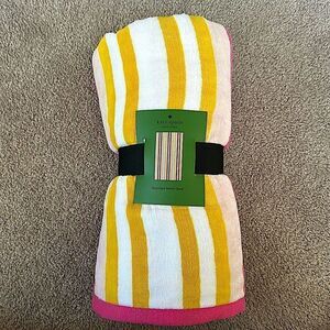 Kate Spade Striped Oversized Beach Towel!